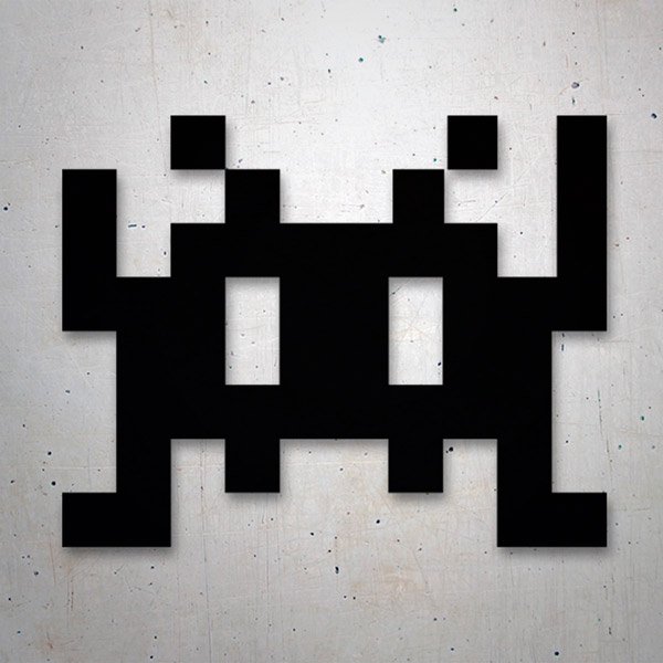 Aufkleber: Space Invaders Marsmensch 