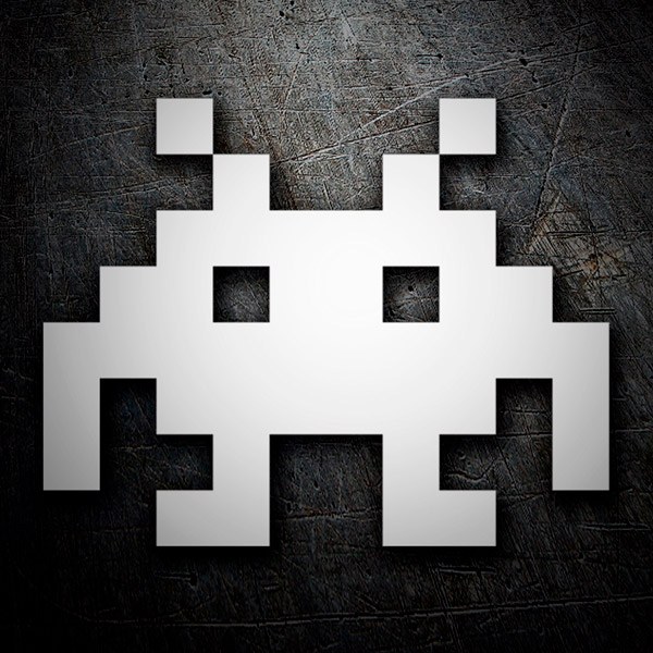 Aufkleber: Space Invaders Marsmensch III