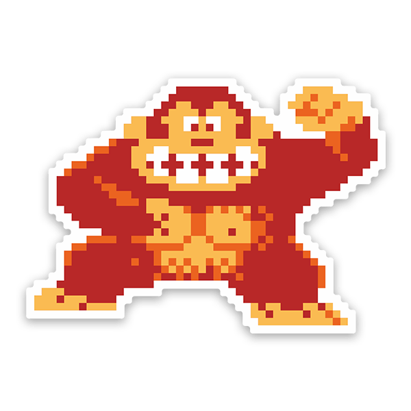 Aufkleber: Donkey Kong
