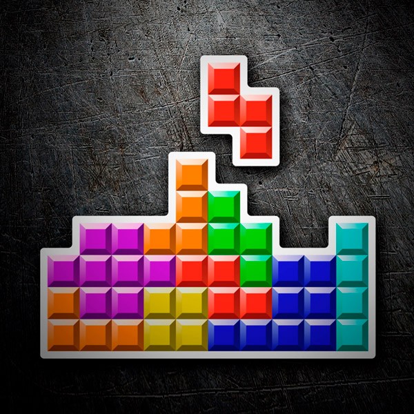 Aufkleber: Tetris Block der Teile