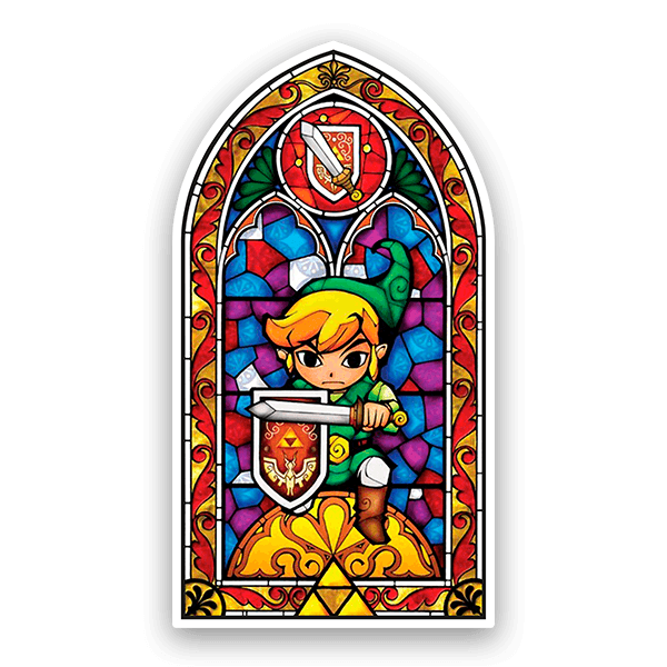Aufkleber: Glasmalerei Zelda - The Wind Waker