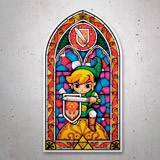 Aufkleber: Glasmalerei Zelda - The Wind Waker 3
