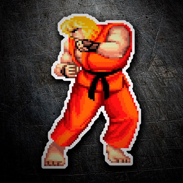 Street Fighter Ken Pixel 16-Bit 0