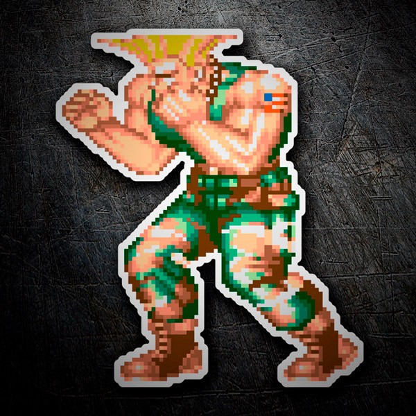 Street Fighter Guile 16-Bit Pixel-Art 0