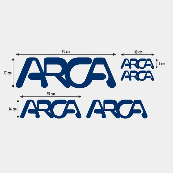 Arca Aufkleber-Set 1/2