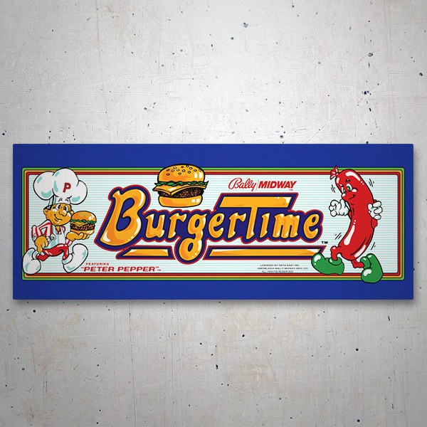 Aufkleber: Burguer Time