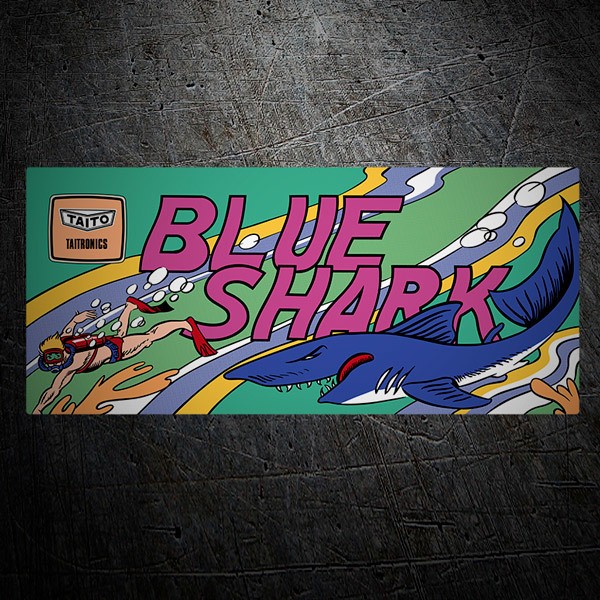 Aufkleber: Blue Shark 1