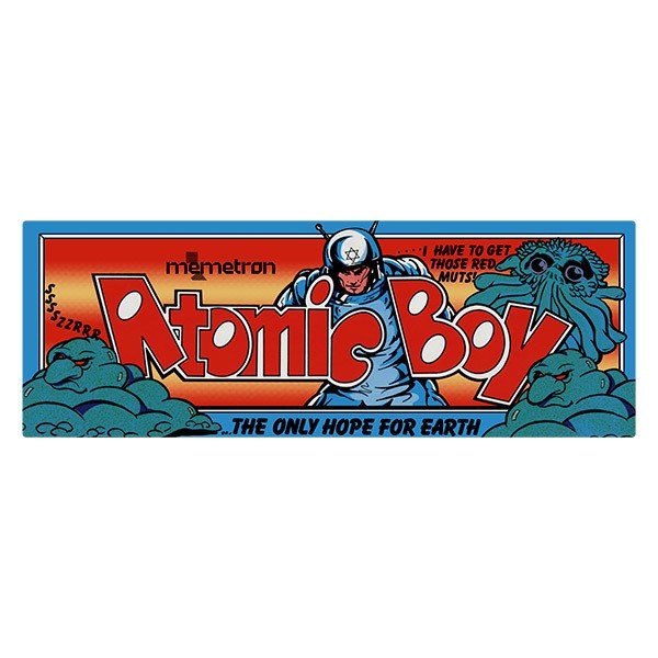 Aufkleber: Atomic Boy