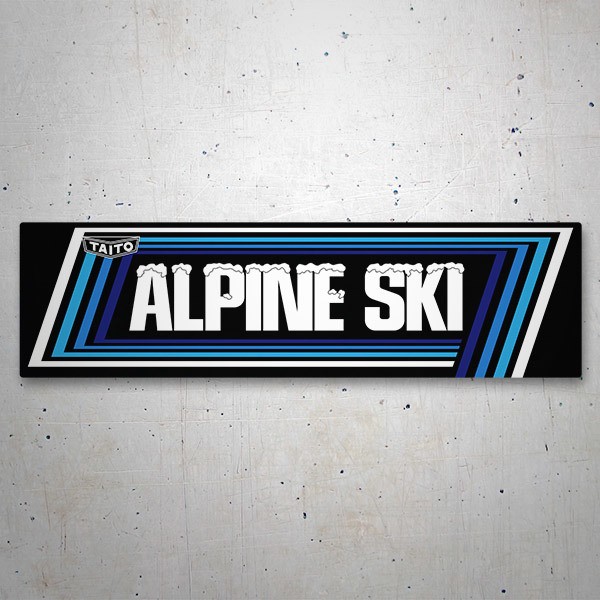 Aufkleber: Alpine Ski