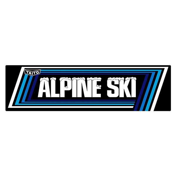 Aufkleber: Alpine Ski