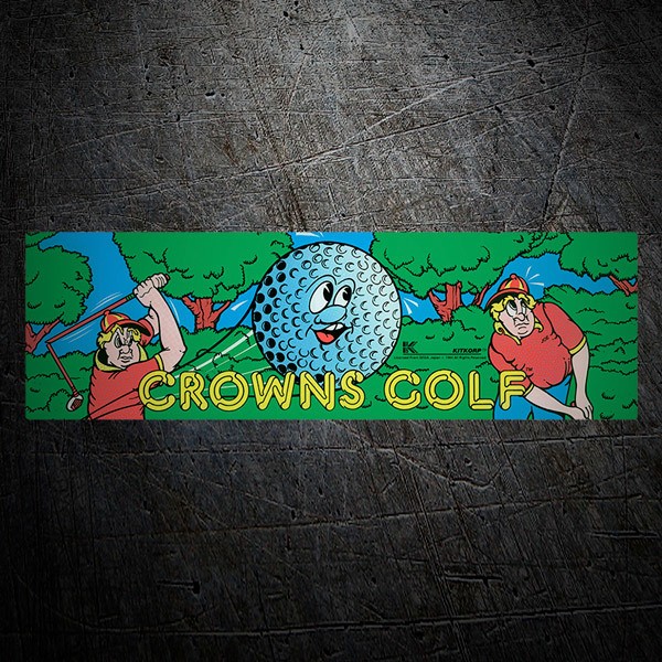 Aufkleber: Crowns Golf