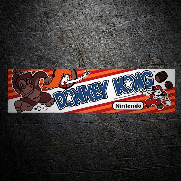 Aufkleber: Donkey Kong Pauline