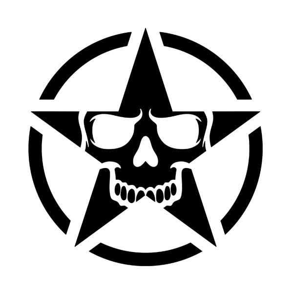 Aufkleber: Militärstern