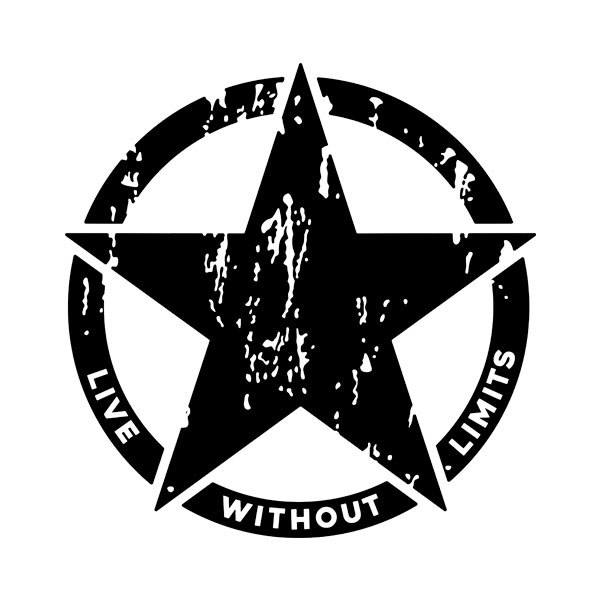 Aufkleber: Live whith out limits Army
