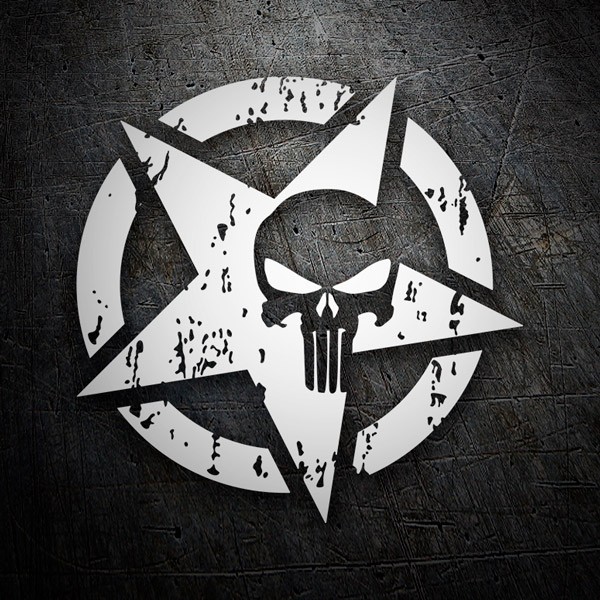 Aufkleber: Punisher US Army Dise&ntilde;o Vinilo Decorativo