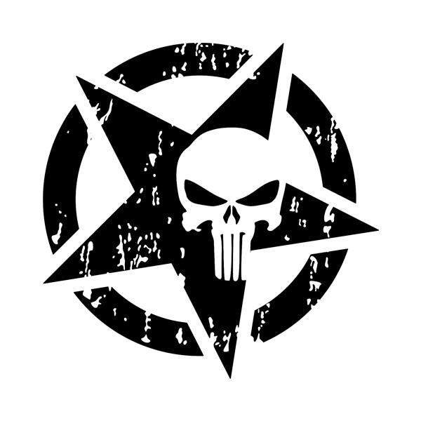 Aufkleber: Punisher US Army Dise&ntilde;o Vinilo Decorativo
