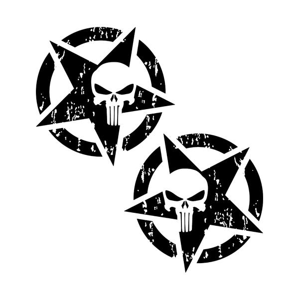 Aufkleber: Punisher US Army