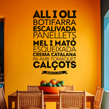 Wandtattoos: Gastronomie in Barcelona 4