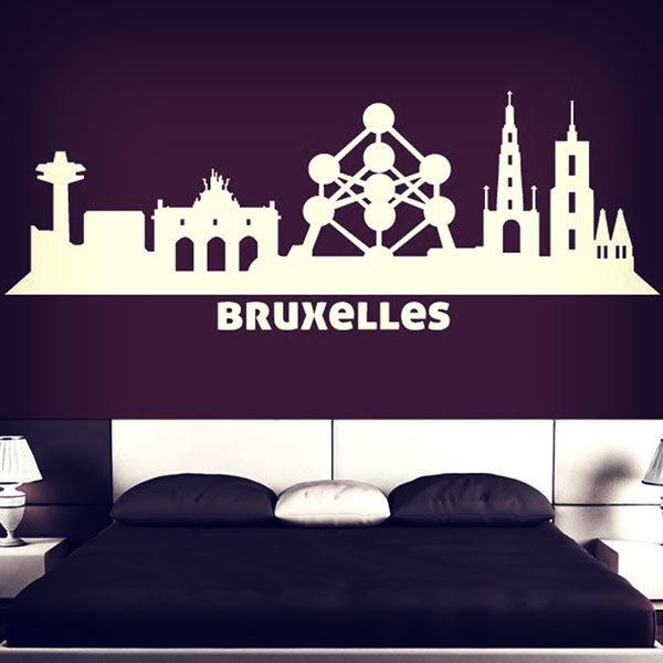 Wandtattoos: Skyline von Brüssel