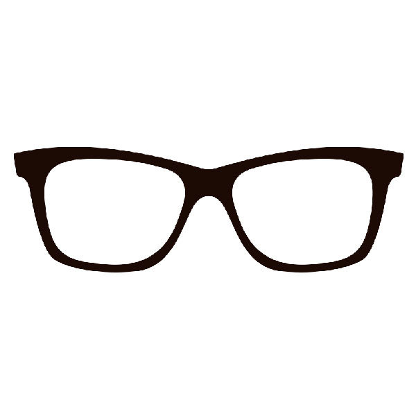 Aufkleber: Hornbrille