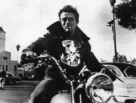 Wandtattoos: James Dean Motorrad