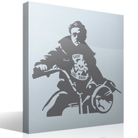 Wandtattoos: James Dean Motorrad