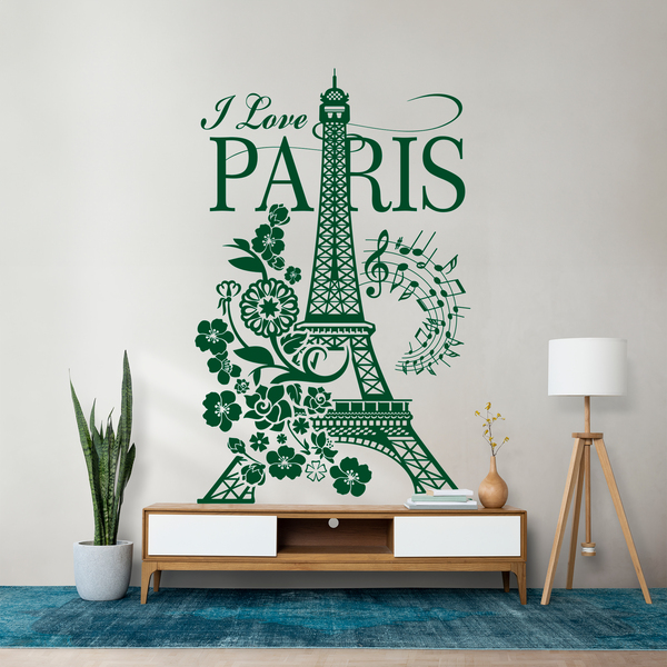 Wandtattoos: I Love Paris