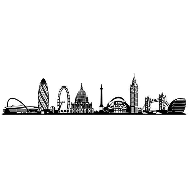 Aufkleber: Skyline von London