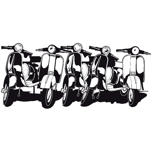 Wandtattoos: Vespas in Rom