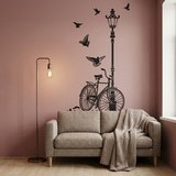 Wandtattoos: Fahrrad und Laternenpfahl 17