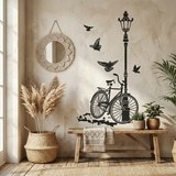 Wandtattoos: Fahrrad und Laternenpfahl 7
