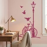 Wandtattoos: Fahrrad und Laternenpfahl 8