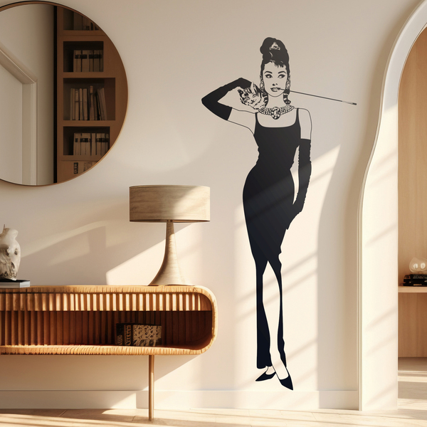 Wandtattoos: Audrey mit ihrer Katze