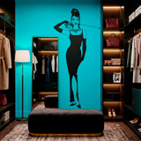 Wandtattoos: Audrey mit ihrer Katze 13