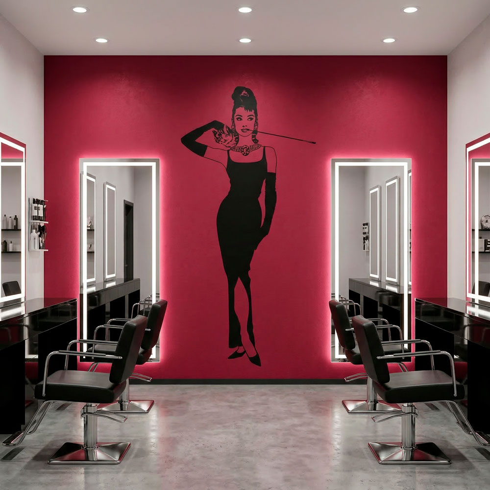 Wandtattoos: Audrey mit ihrer Katze