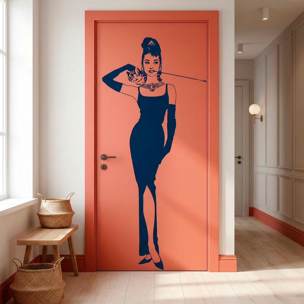 Wandtattoos: Audrey mit ihrer Katze