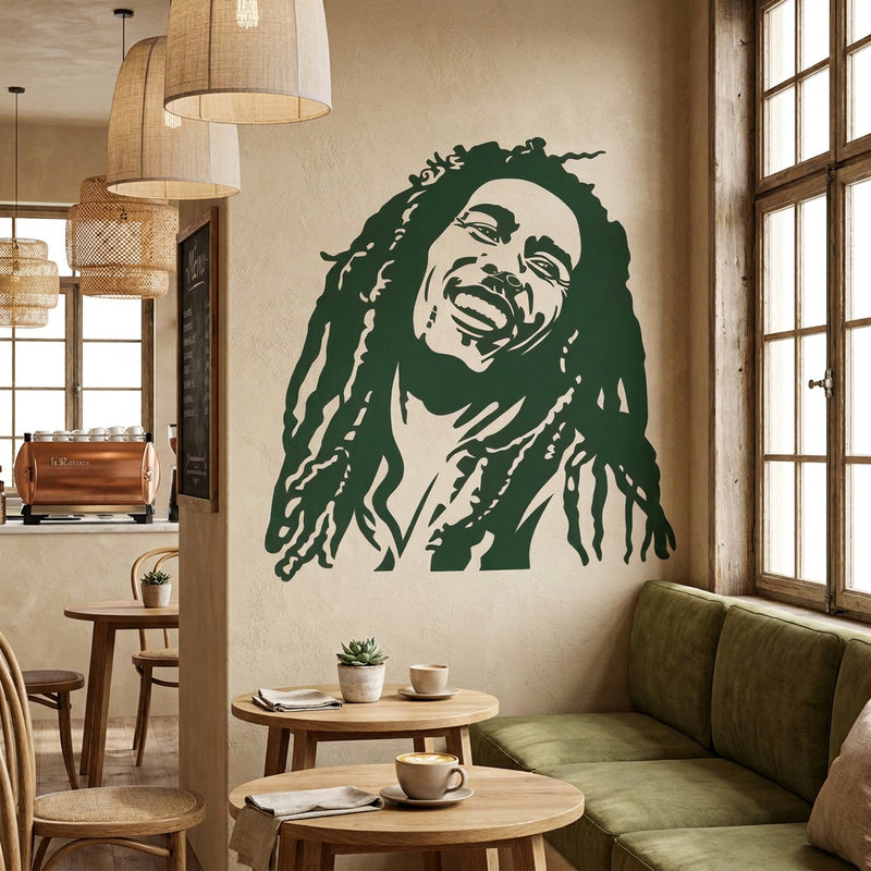 Wandtattoos: Bob Marley
