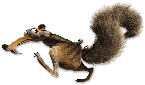 Aufkleber: Eichhörnchen Scrat