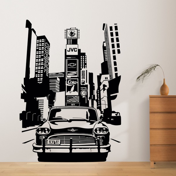 Wandtattoos: New York Taxi