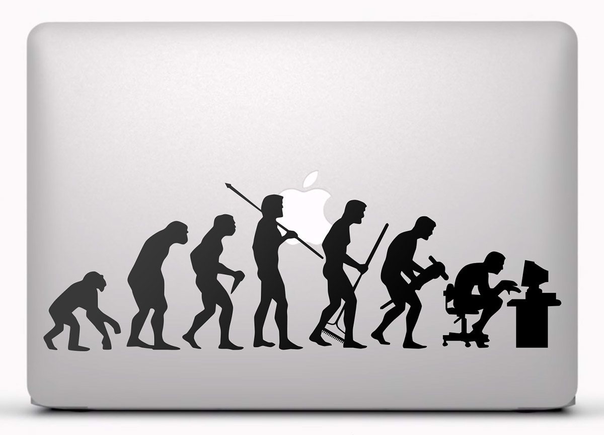 Aufkleber: Evolution