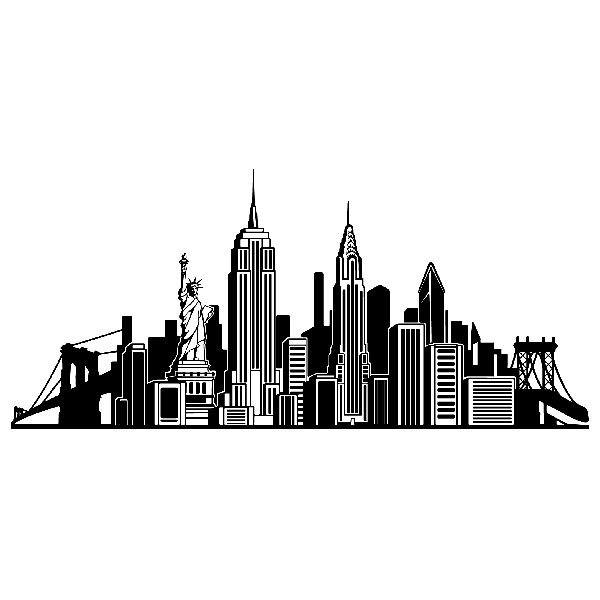 Wandtattoos: Skyline von New York