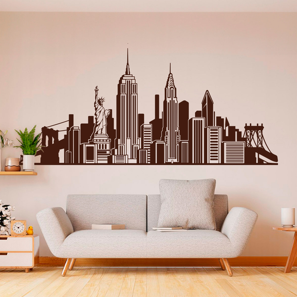 Wandtattoos: Skyline New York