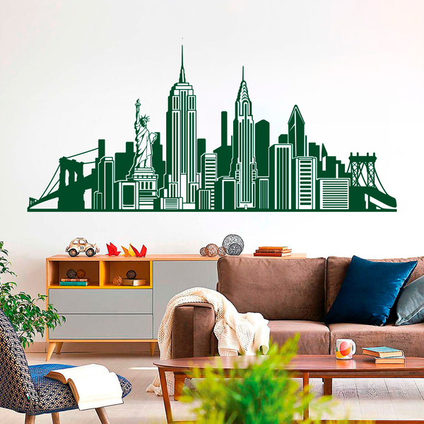 Wandtattoos: Skyline New York