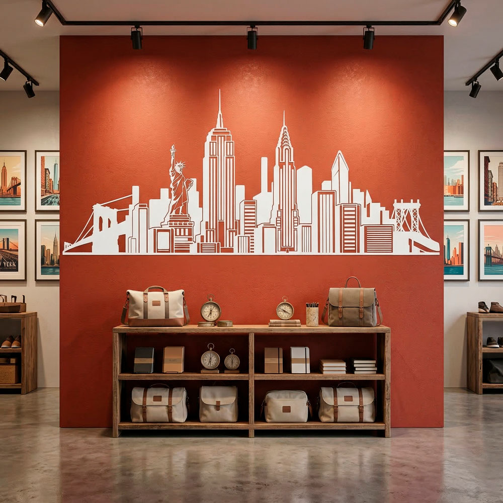 Wandtattoos: Skyline New York