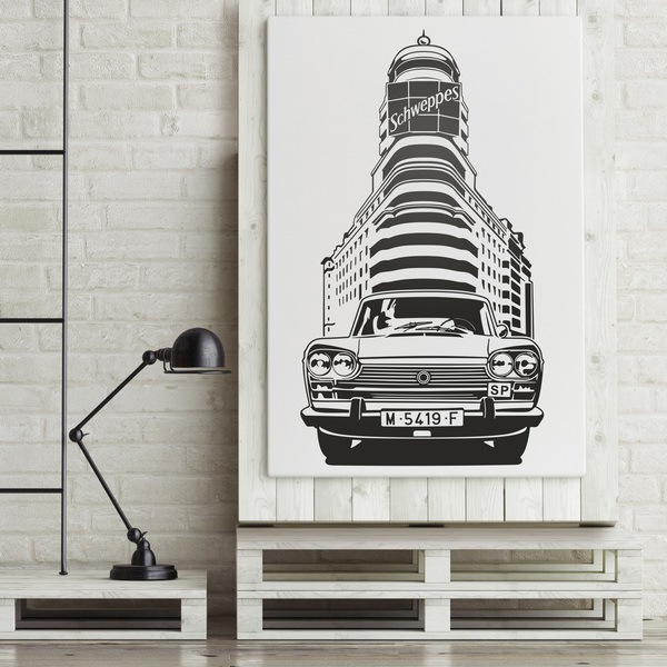 Wandtattoos: Taxi Seat 1500 Madrid Gran Via