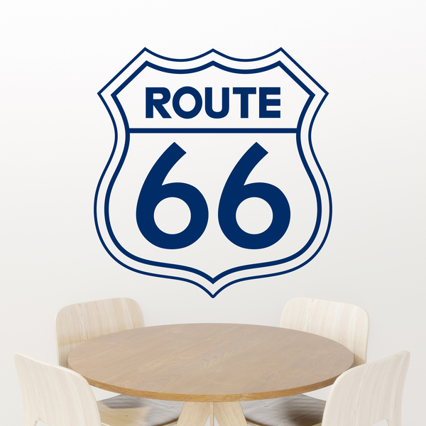Wandtattoos: Route 66 Zeichen