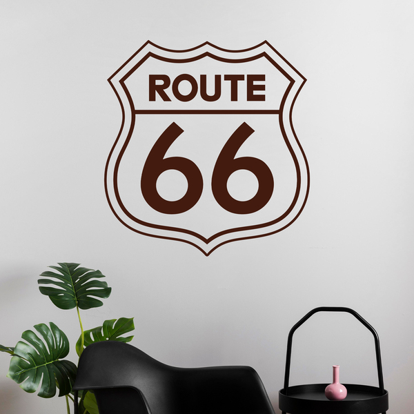 Wandtattoos: Route 66 Zeichen