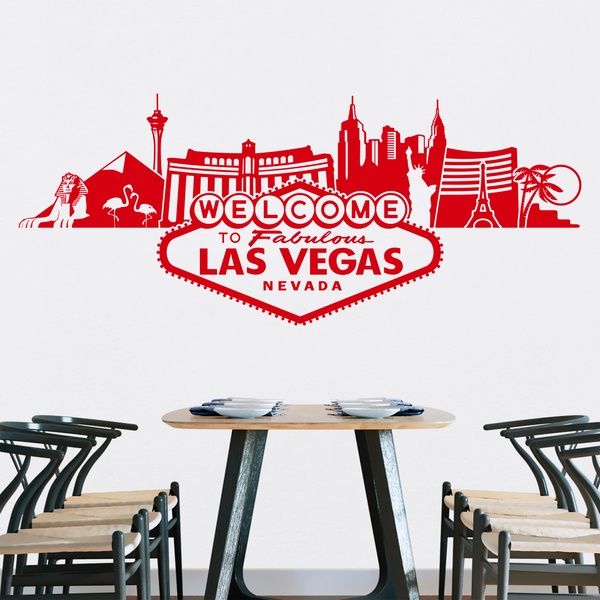 Wandtattoos: Las Vegas Skyline