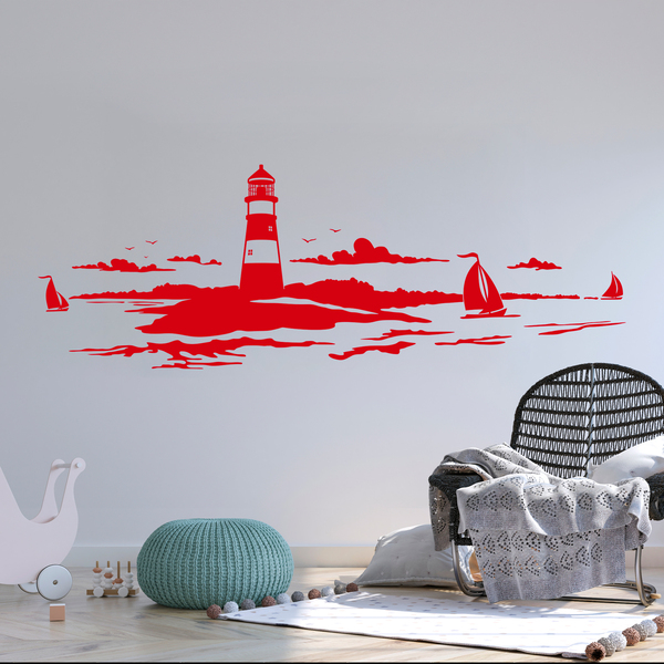 Wandtattoos: Maritimer Leuchtturm