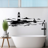 Wandtattoos: Maritimer Leuchtturm 4